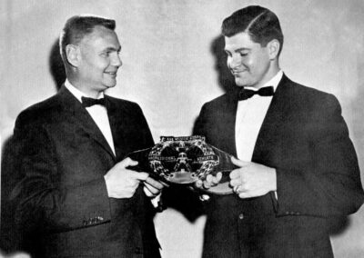 Bob Turley receiving his 1958 Hickok Belt Award